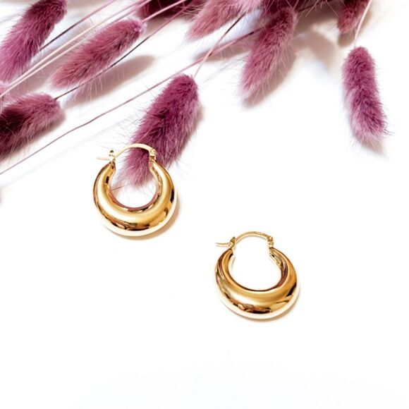 Minimalist hoop cuff earrings #427 - Picture 3 of 6